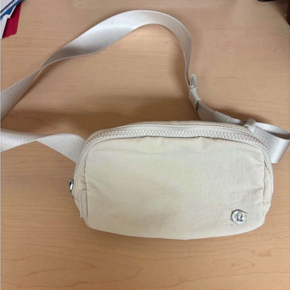 lululemon athletica Cream Crossbody Belt Bag